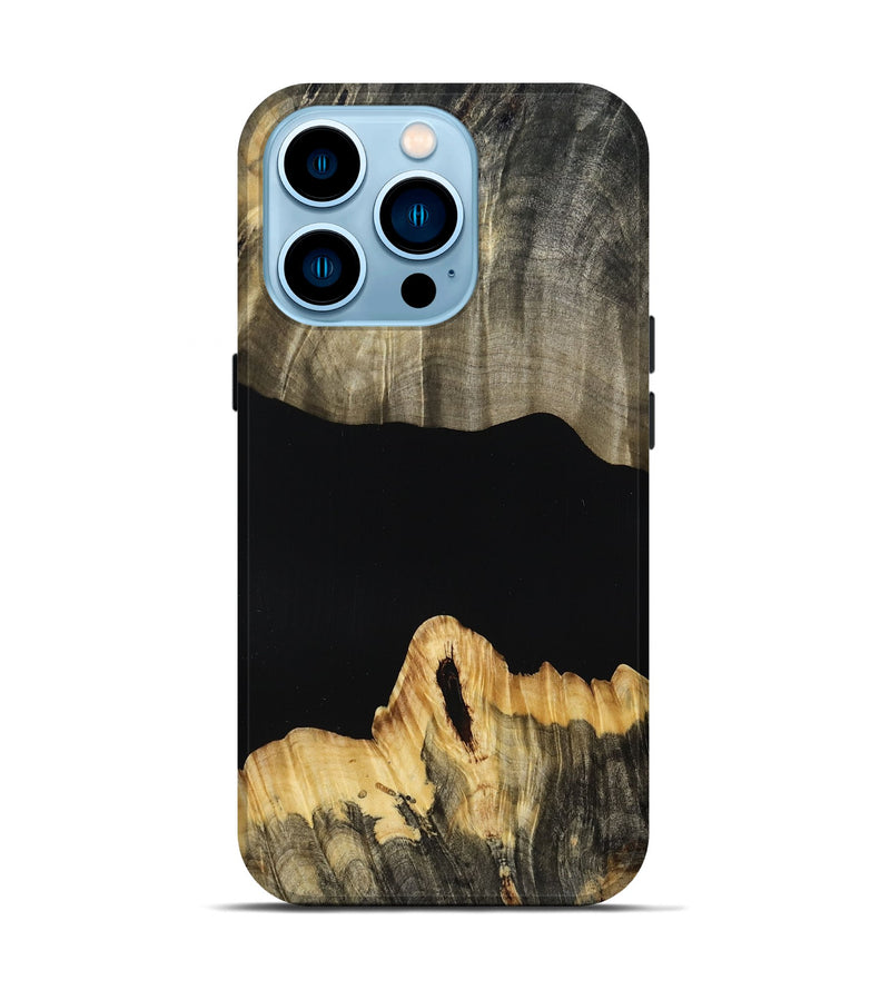 iPhone 14 Pro Wood Live Edge Phone Case - Madie (Wood Burl, 809033)