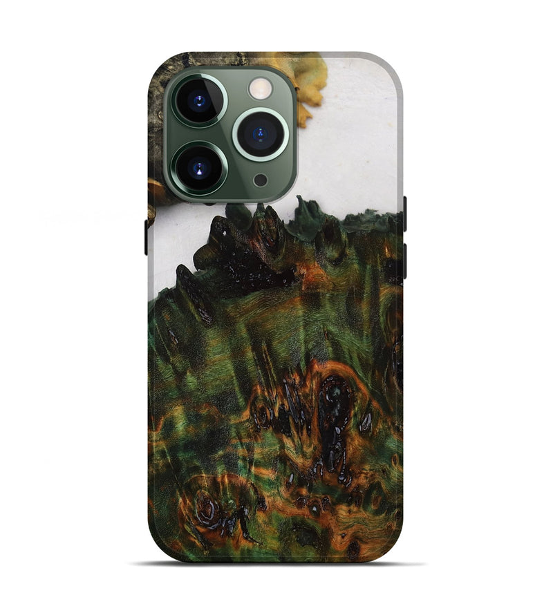 iPhone 13 Pro Wood Live Edge Phone Case - Kareem (Clear, 809034)