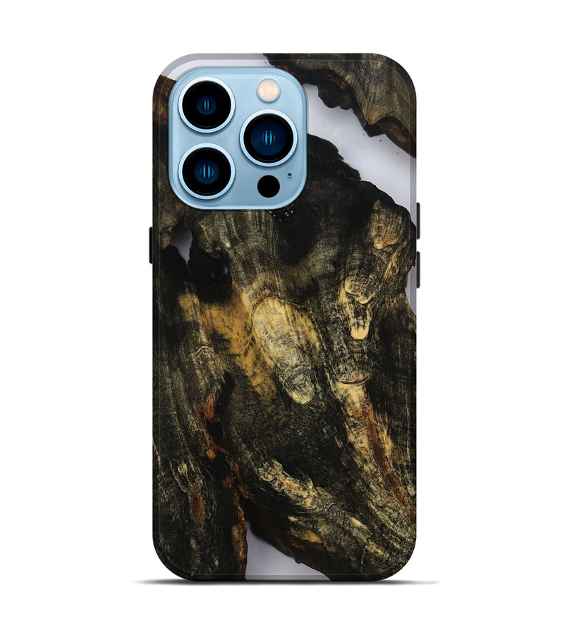 iPhone 14 Pro Wood Live Edge Phone Case - Dara (Clear, 809035)