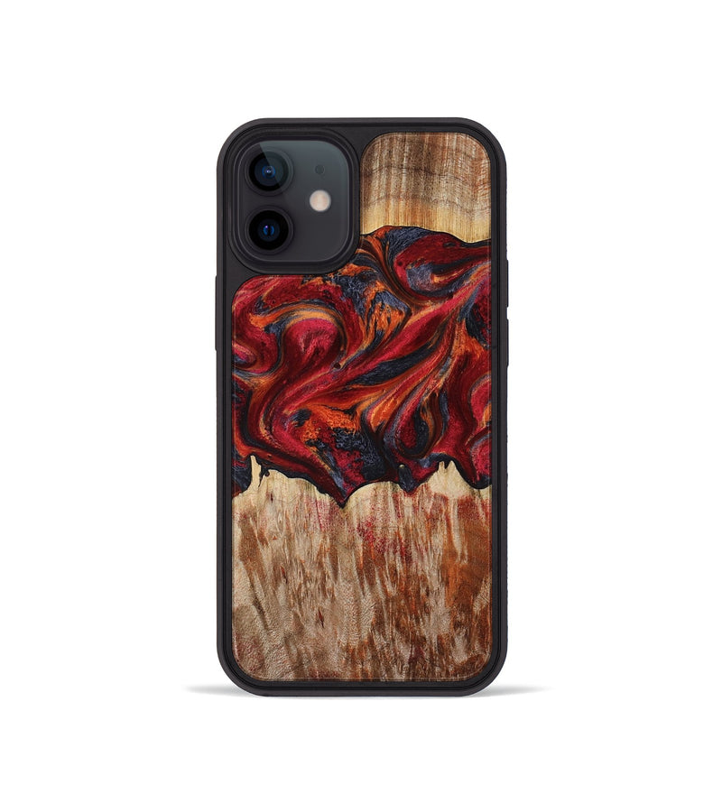 iPhone 12 mini Wood Phone Case - Joanne (Red, 809050)