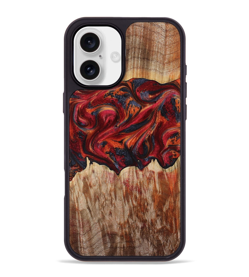 iPhone 16 Plus Wood Phone Case - Joanne (Red, 809050)