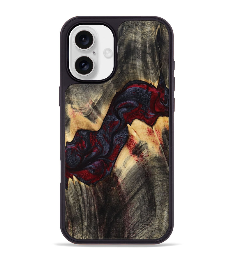 iPhone 16 Plus Wood Phone Case - Lane (Red, 809052)