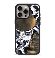 iPhone 16 Pro Max Wood Phone Case - Kya (Black & White, 809053)