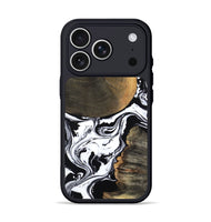 iPhone 17 Pro Wood Phone Case - Kya (Black & White, 809053)