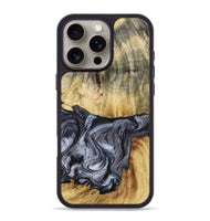 iPhone 16 Pro Max Wood Phone Case - Lamont (Black & White, 809054)