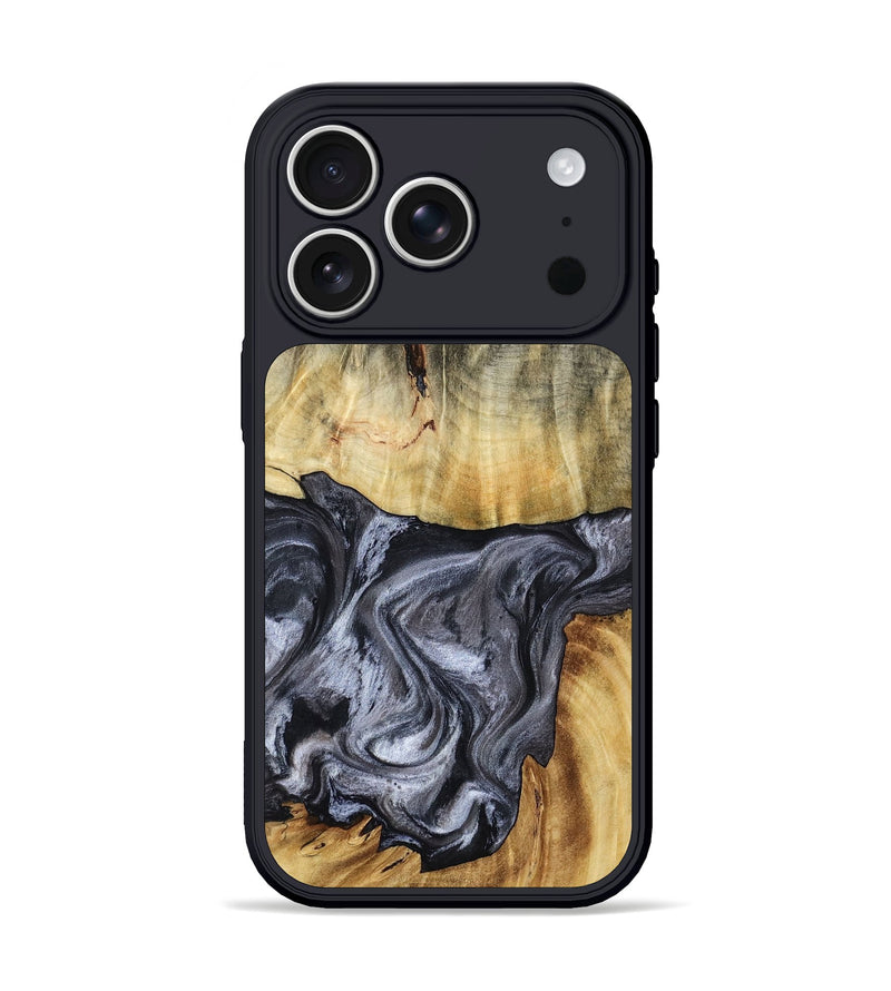 iPhone 17 Pro Wood Phone Case - Lamont (Black & White, 809054)