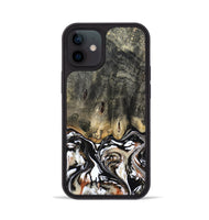 iPhone 12 Wood Phone Case - Kesha (Black & White, 809055)