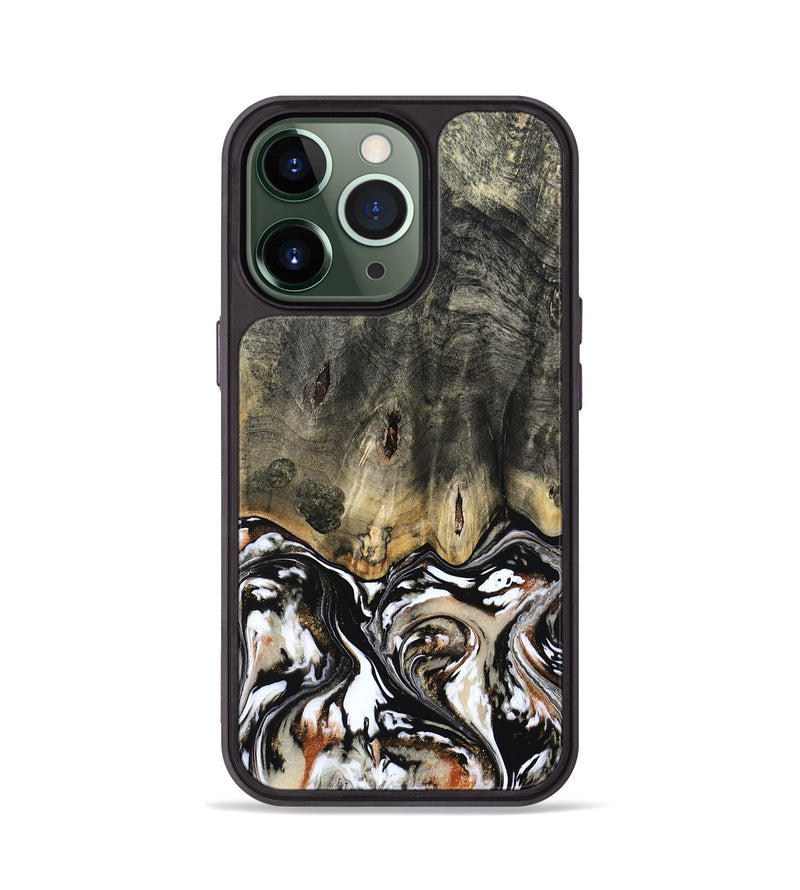 iPhone 13 Pro Wood Phone Case - Kesha (Black & White, 809055)