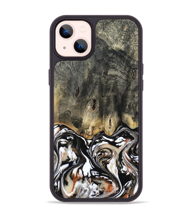 iPhone 14 Plus Wood Phone Case - Kesha (Black & White, 809055)