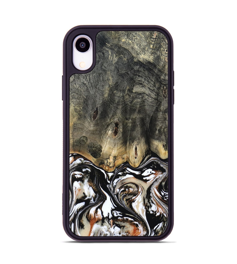 iPhone Xr Wood Phone Case - Kesha (Black & White, 809055)