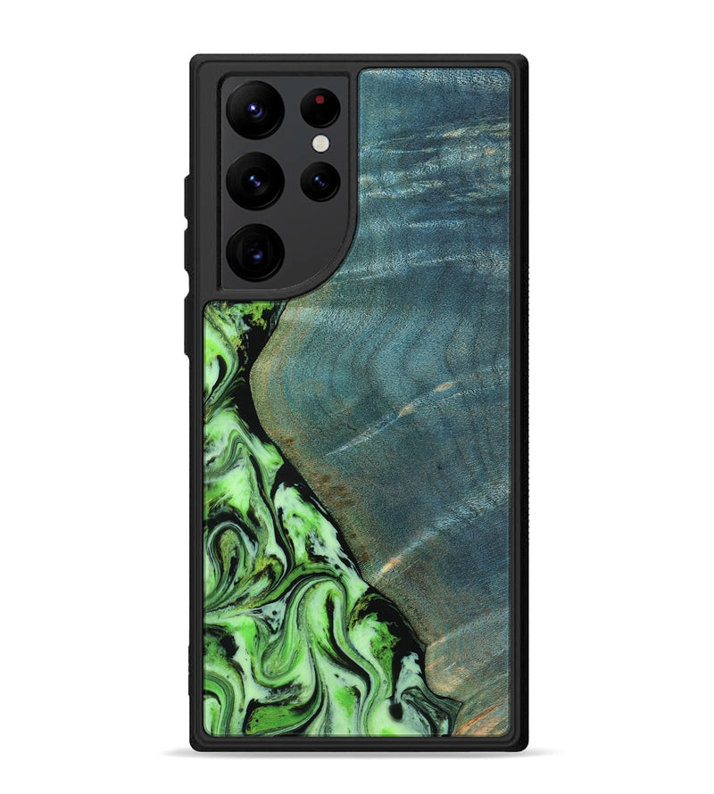 Galaxy S22 Ultra Wood Phone Case - Rosario (Green, 809056)