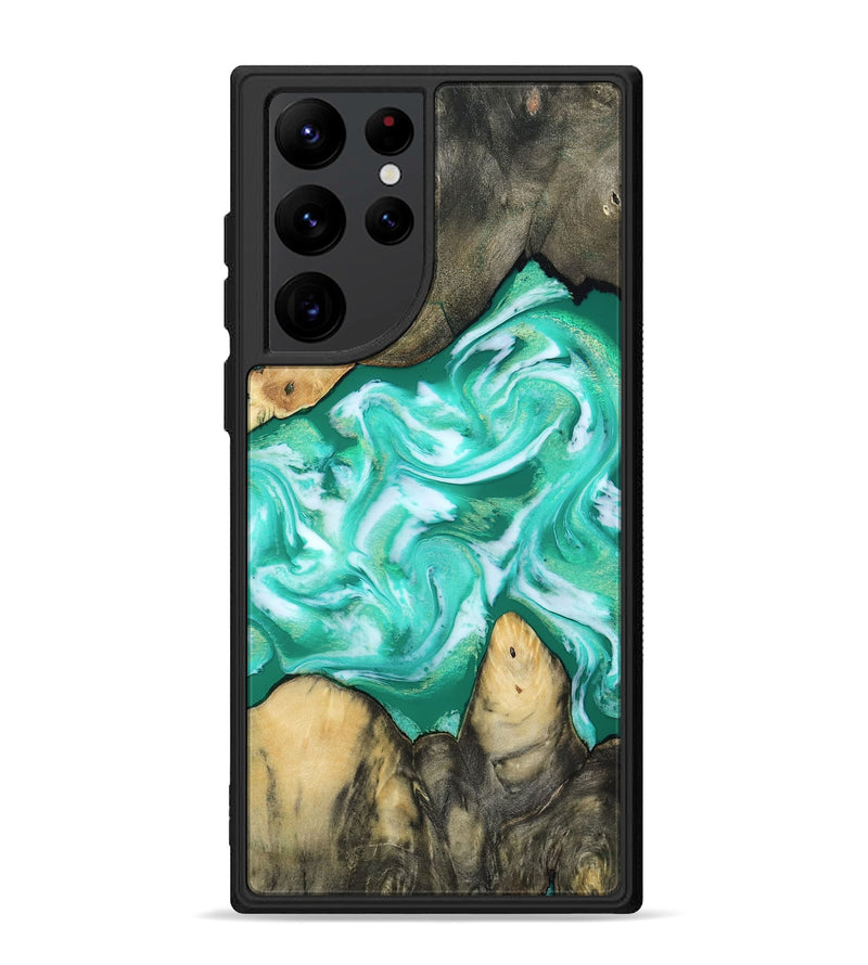 Galaxy S22 Ultra Wood Phone Case - Aidan (Green, 809057)