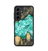 Galaxy S24 Wood Phone Case - Aidan (Green, 809057)