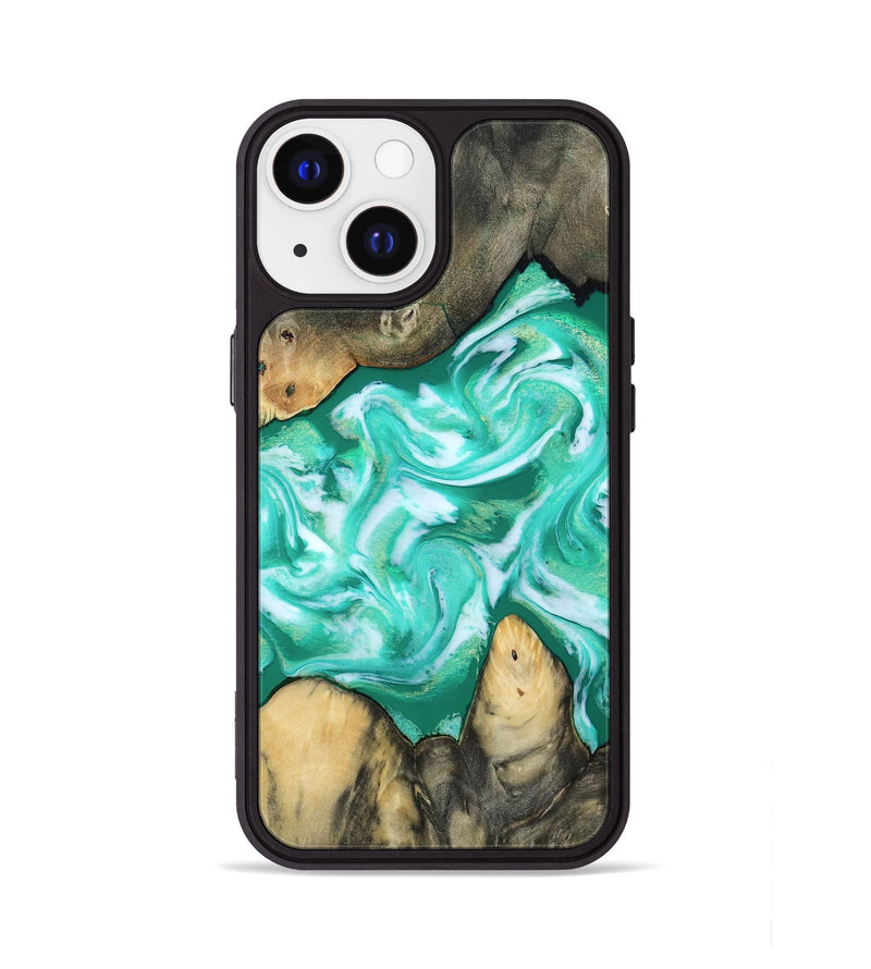 iPhone 13 Wood Phone Case - Aidan (Green, 809057)
