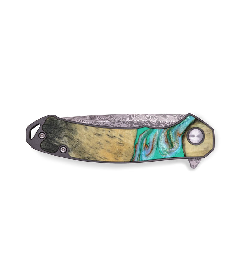 EDC Wood Pocket Knife - Jaiden (Green, 809060)
