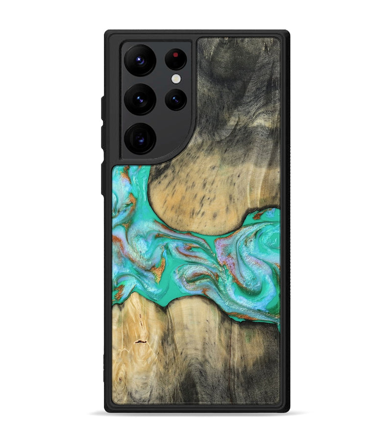 Galaxy S22 Ultra Wood Phone Case - Jaiden (Green, 809060)