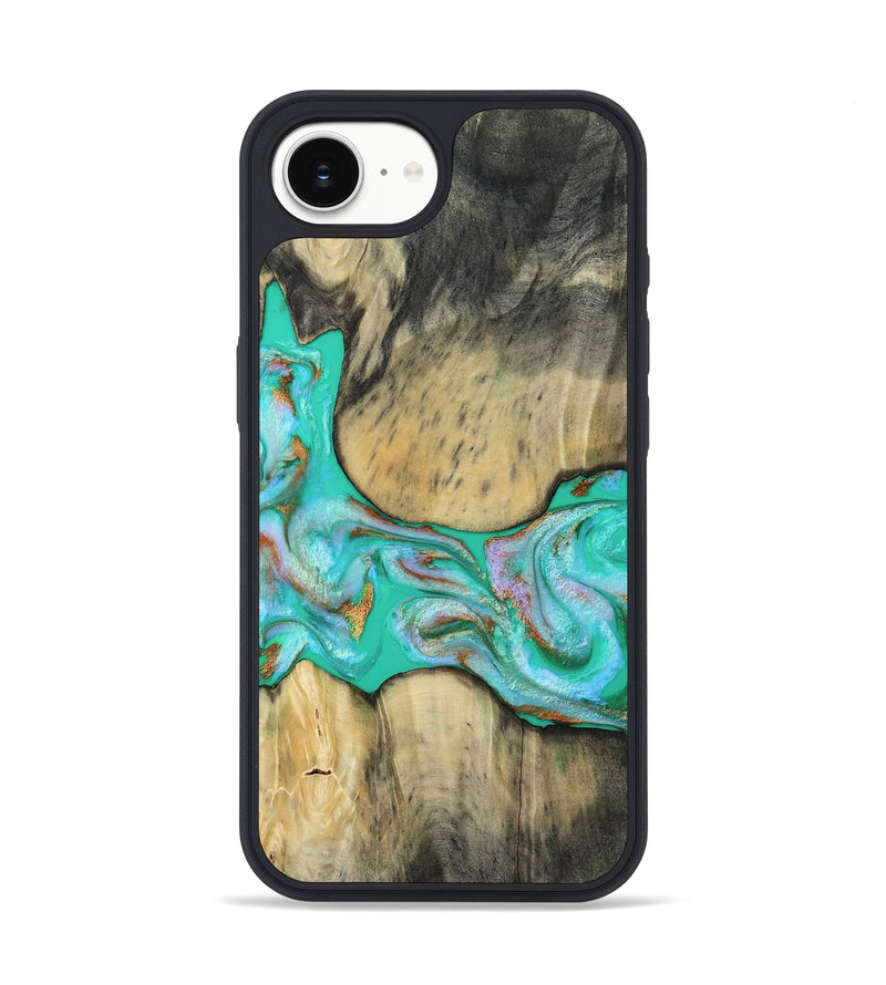 iPhone 16e Wood Phone Case - Jaiden (Green, 809060)
