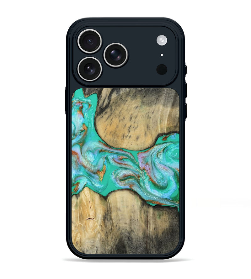 iPhone 17 Pro Max Wood Phone Case - Jaiden (Green, 809060)