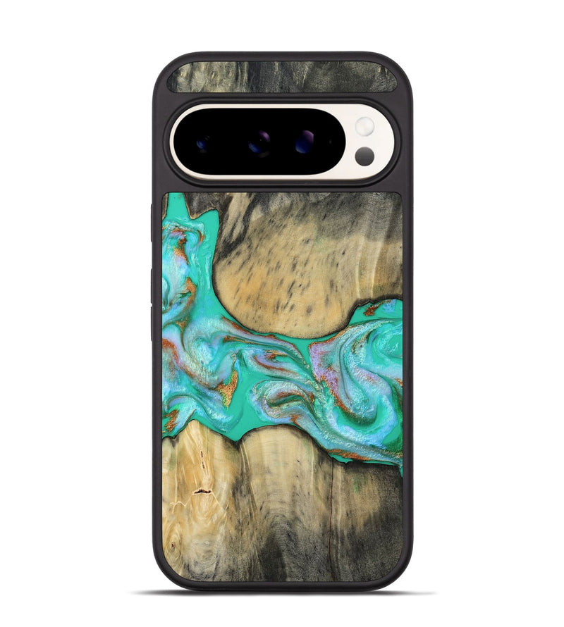 Pixel 9 Pro Wood Phone Case - Jaiden (Green, 809060)