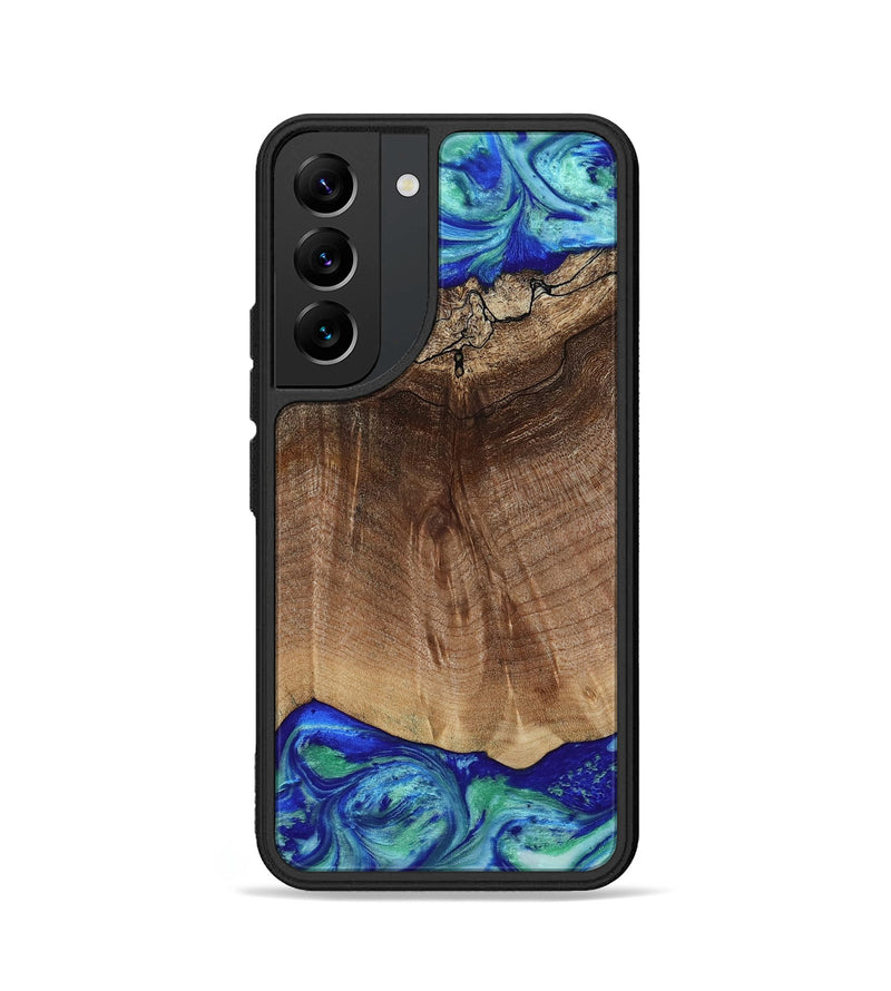 Galaxy S22 Wood Phone Case - Raiden (Blue, 809061)