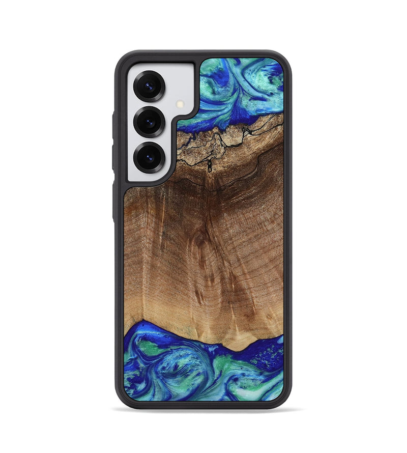 Galaxy S25 Wood Phone Case - Raiden (Blue, 809061)
