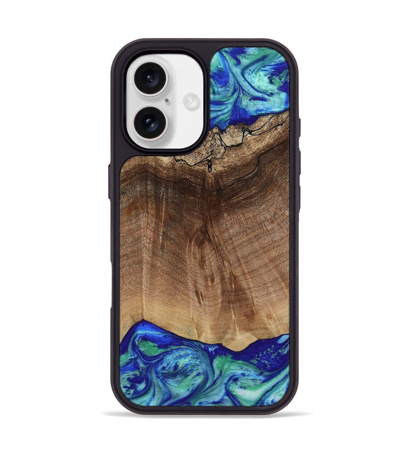 iPhone 17 Wood Phone Case - Raiden (Blue, 809061)