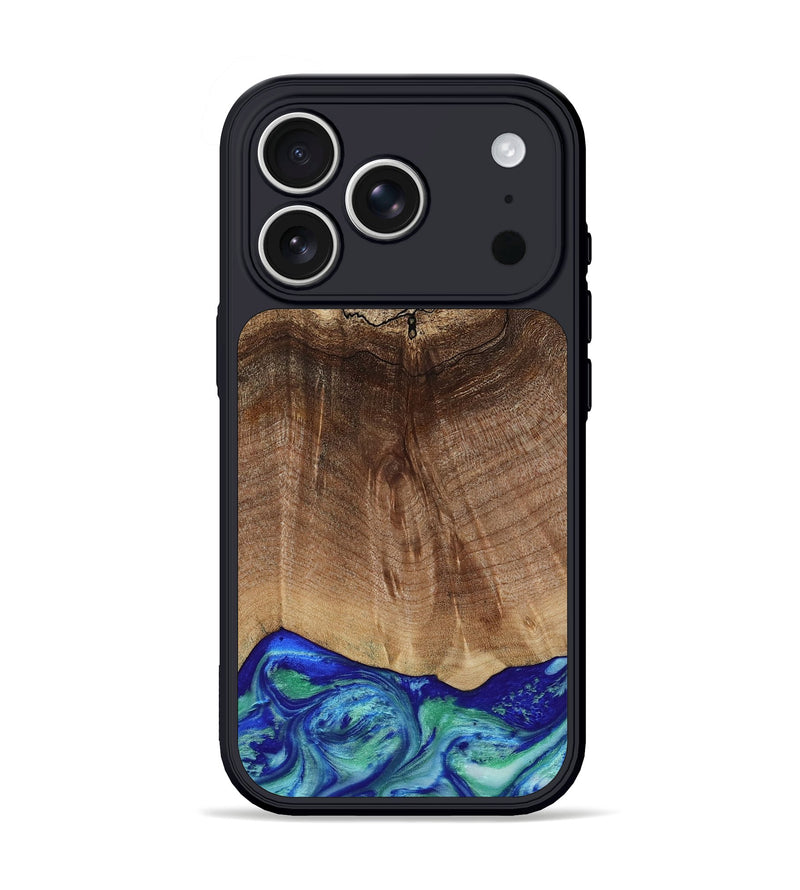 iPhone 17 Pro Wood Phone Case - Raiden (Blue, 809061)