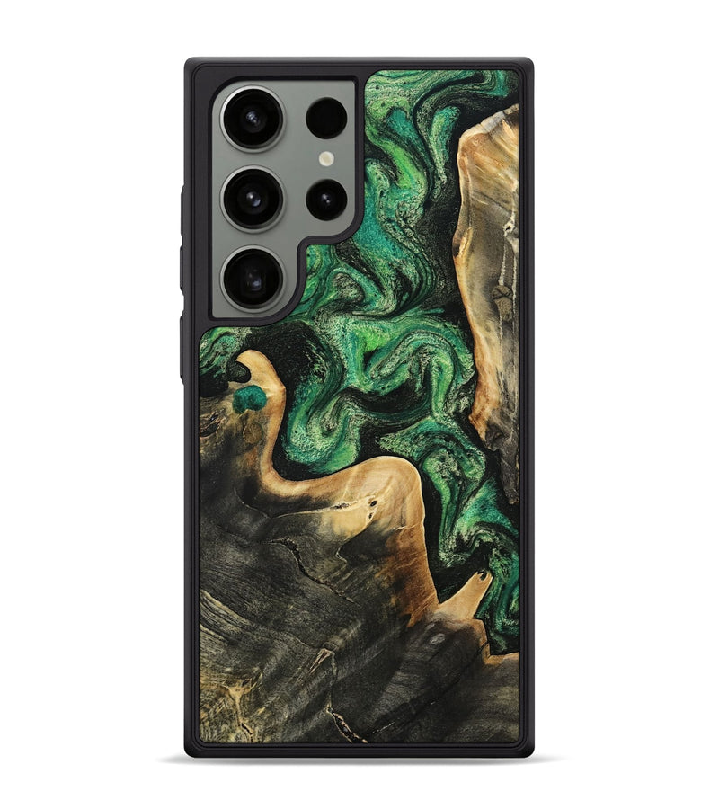 Galaxy S24 Ultra Wood Phone Case - Sina (Green, 809062)