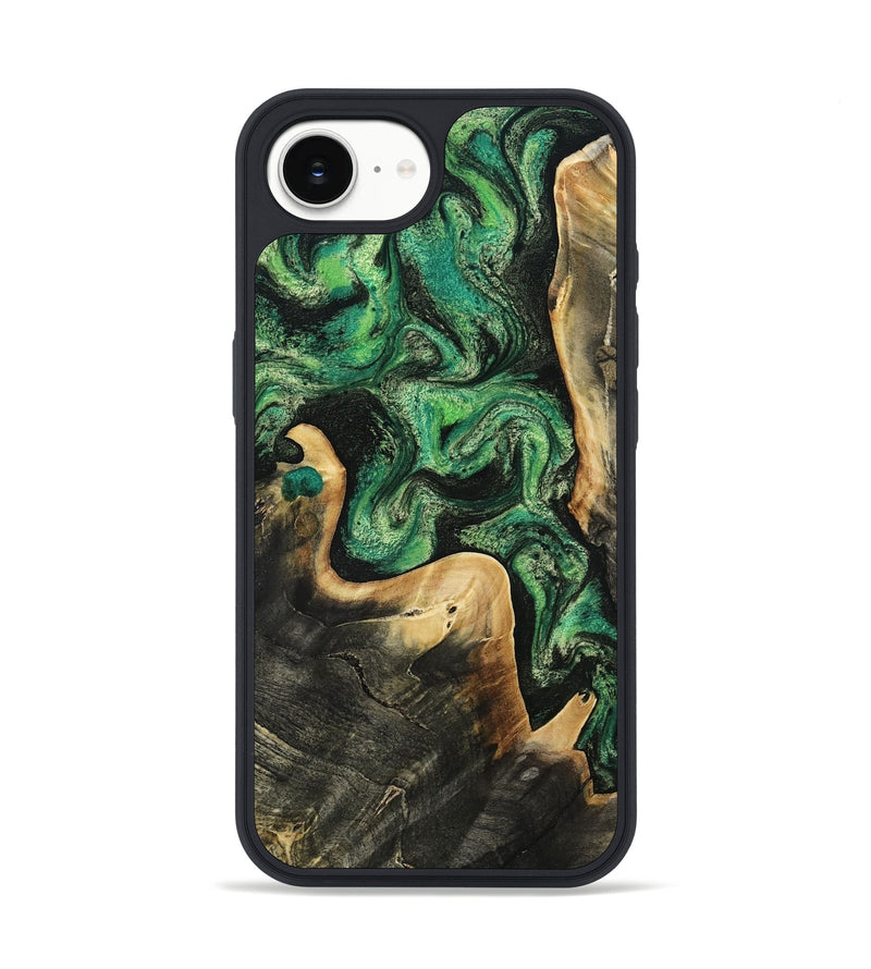 iPhone 16e Wood Phone Case - Sina (Green, 809062)
