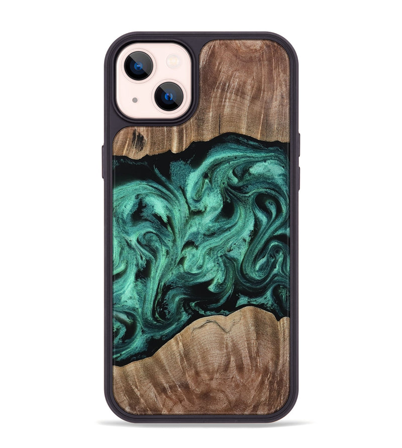 iPhone 14 Plus Wood Phone Case - Rowena (Ancient Olive, 809063)