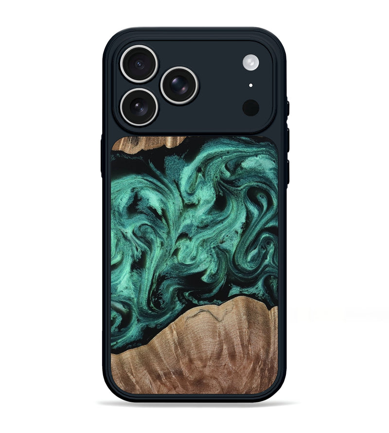 iPhone 17 Pro Max Wood Phone Case - Rowena (Ancient Olive, 809063)