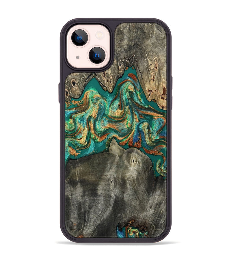 iPhone 14 Plus Wood Phone Case - Keshawn (Green, 809064)