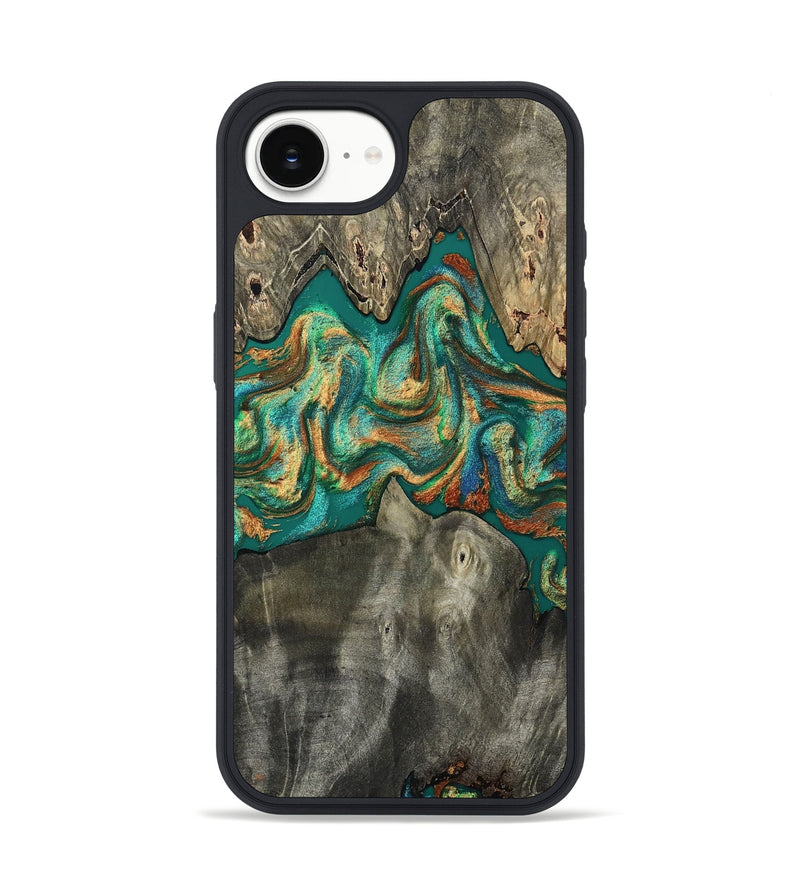 iPhone 16e Wood Phone Case - Keshawn (Green, 809064)
