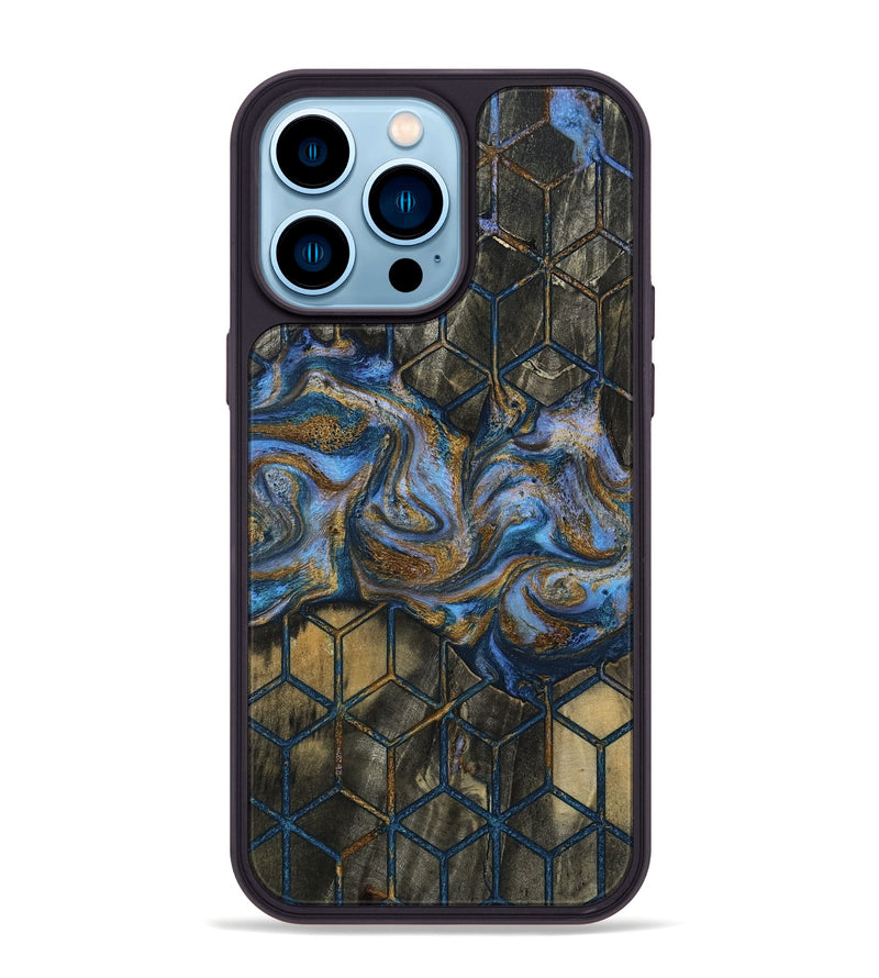 iPhone 14 Pro Max Wood Phone Case - Johan (Pattern, 809067)