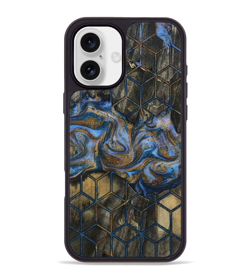 iPhone 16 Plus Wood Phone Case - Johan (Pattern, 809067)