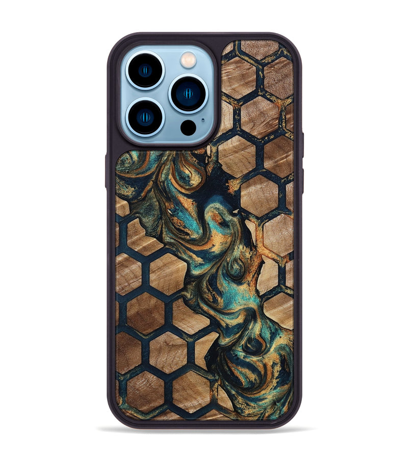 iPhone 14 Pro Max Wood Phone Case - Darien (Pattern, 809071)
