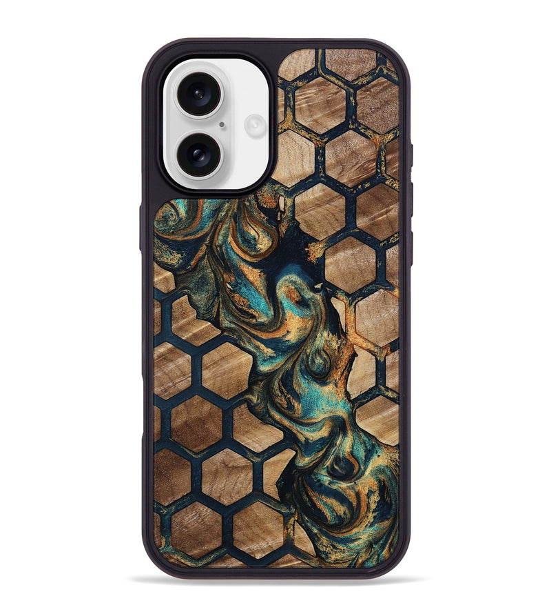 iPhone 16 Plus Wood Phone Case - Darien (Pattern, 809071)