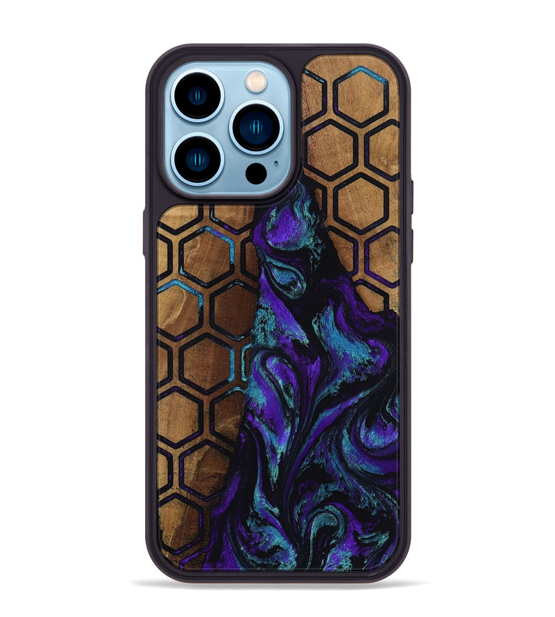 iPhone 14 Pro Max Wood Phone Case - Johnson (Pattern, 809073)