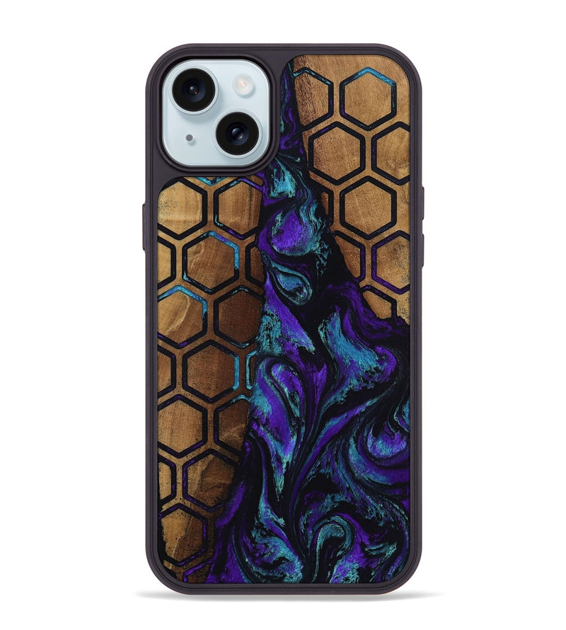 iPhone 15 Plus Wood Phone Case - Johnson (Pattern, 809073)