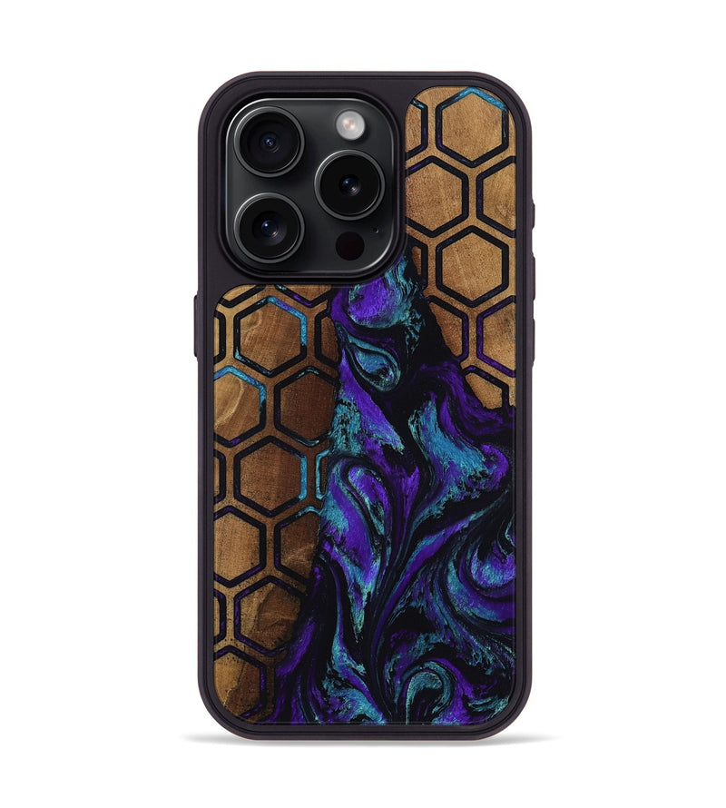 iPhone 15 Pro Wood Phone Case - Johnson (Pattern, 809073)