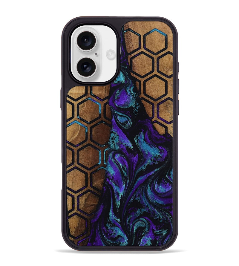 iPhone 16 Plus Wood Phone Case - Johnson (Pattern, 809073)