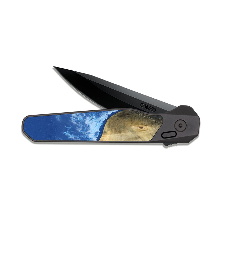 EDC Dark Slate Wood Pocket Knife - Kamari (Coastal, 809079)