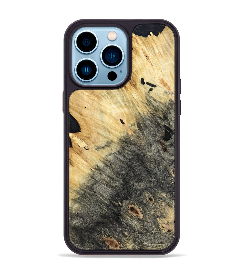iPhone 14 Pro Max Wood Phone Case - Dequan (Wood Burl, 809080)