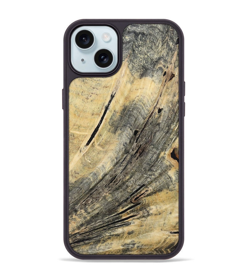 iPhone 15 Plus Wood Phone Case - Isabel (Wood Burl, 809082)