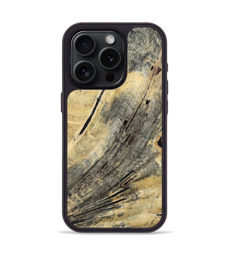 iPhone 15 Pro Wood Phone Case - Isabel (Wood Burl, 809082)