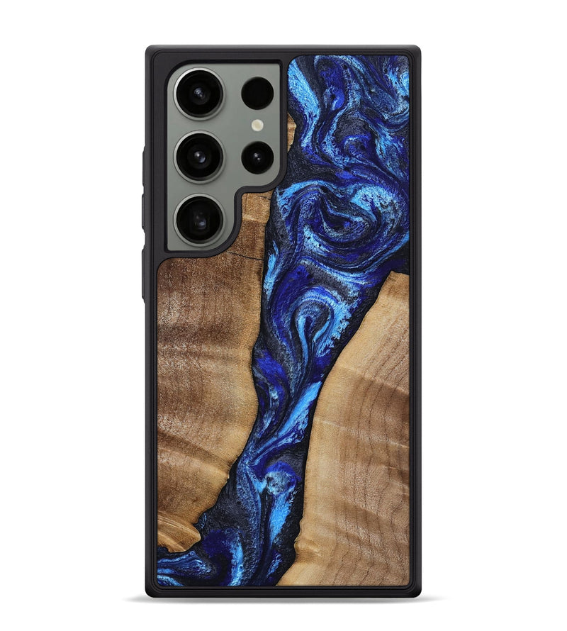 Galaxy S24 Ultra Wood Phone Case - Ouida (Blue, 809089)