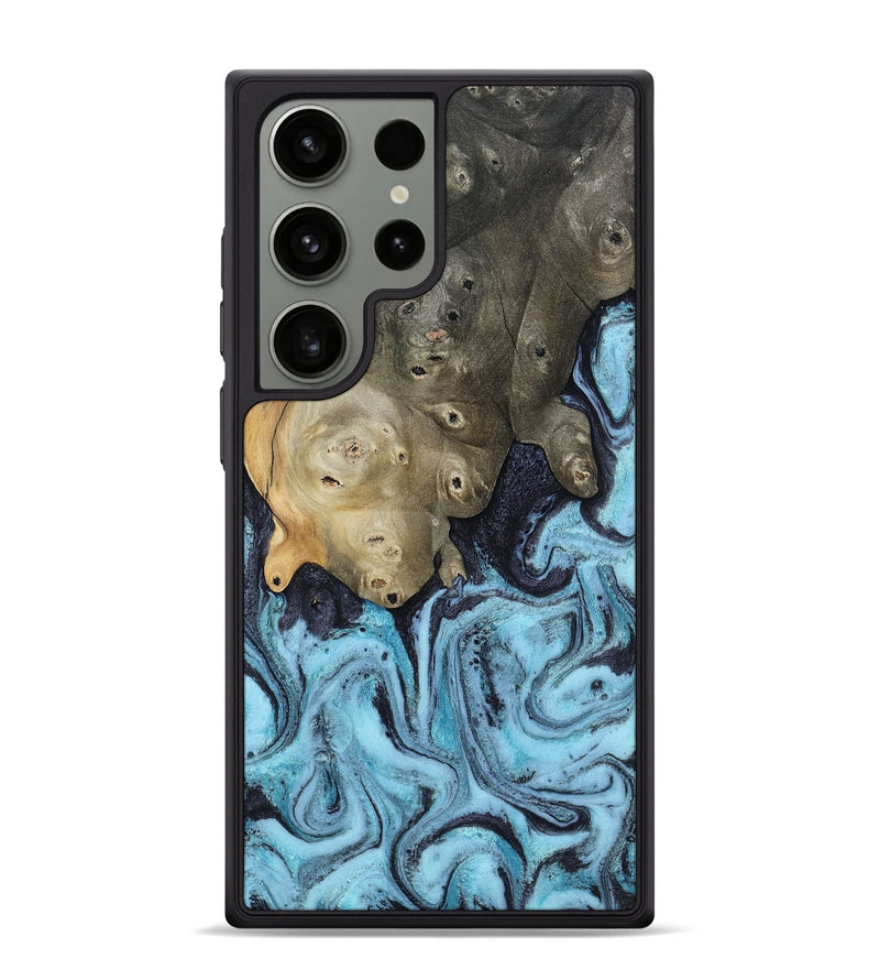 Galaxy S24 Ultra Wood Phone Case - Cason (Blue, 809091)