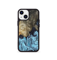 iPhone 13 mini Wood Phone Case - Cason (Blue, 809091)