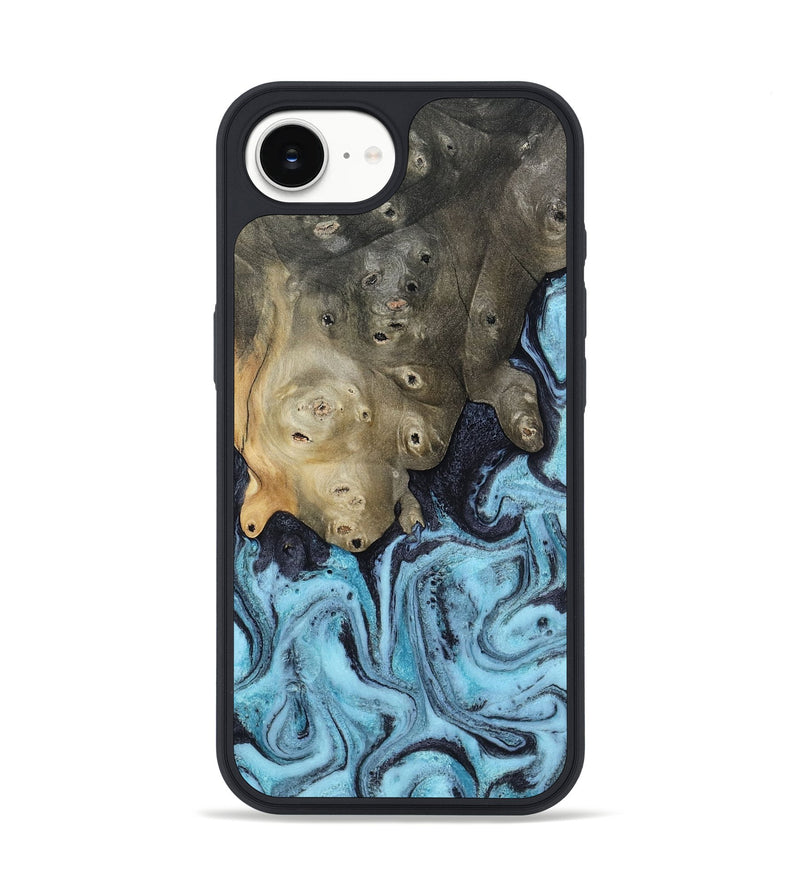 iPhone 16e Wood Phone Case - Cason (Blue, 809091)
