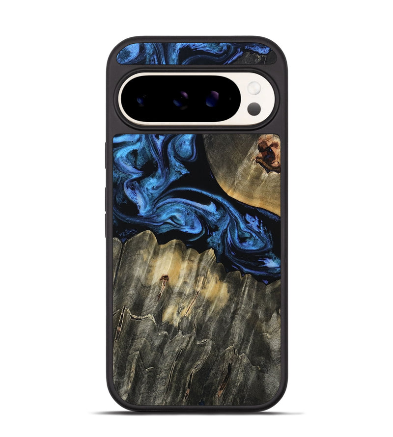 Pixel 9 Pro Wood Phone Case - Theron (Blue, 809092)